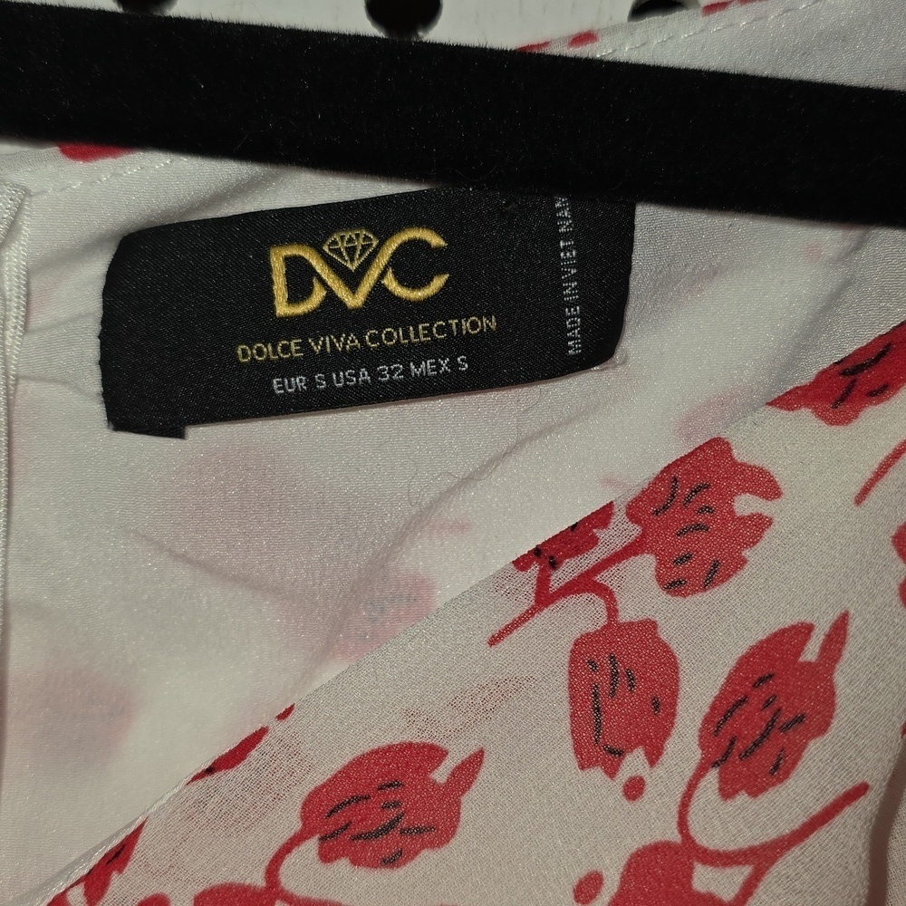 Dolce Vita Collection Size Small Floral Puff Sleeve Midi Dress - Picture 5 of 7